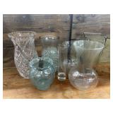 Collection of Misc Glass Vases.
