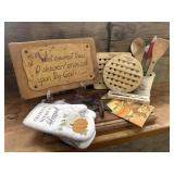 Rustic Farm House Kitchen Decor, Wooden Plaque,