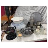 Kitchen Items, Enamel Bowls, Stainless Bowls,