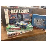 Board Games- Monopoly, Sorry, Battleship, Bible