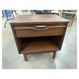 Vintage Wood Night Stand Table with 1 Drawer