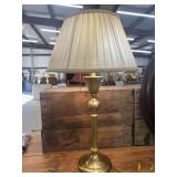 Vintage Brass Table Lamp with a Double-socket