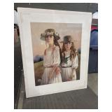 Limited addition Signed Painting "Sisters" by the