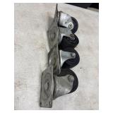 Four heavy-duty swivel plate caster wheels