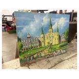 Oil Painted Painting or print depicting the St.