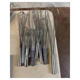 BUNDLE OF STAINLESS STEEL WHISKS UTENSILS