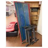 Pair of Rectangular Restaurant Tables with Cast