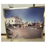 HUGE FRAMED PRINT OF FILL UP WITH BILLUPS GAS