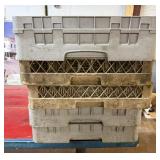 6 LARGE DISHWASHER PEG TRAYS. USED AND NEEDS