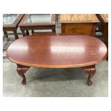 Queen Anne Style Round Oval Coffee Table