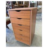 6-Drawer Rolling Storage Cart, Locking Wheels.