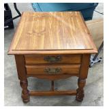 Broyhill Solid Knotty Pine End Table Nightstand #2