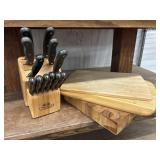 Chicago Cutlery Knife Block Set, with Three Wooden