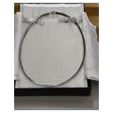 Two tone flat reversible sterling silver/gold