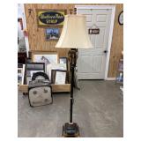 Vintage Style Bronze Black Tone Floor Lamp