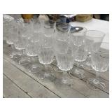 Set of 16 Versailles Style Crystal Goblets