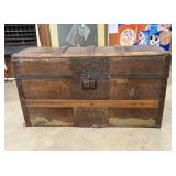 Small Antique Steamer Trunk Chest