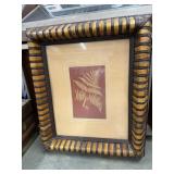 Fern Botanical In Bamboo Style Thick Frame
