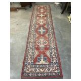 LONG Hand-Knotted Traditional Wool Runner Rug