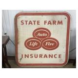 Vintage Embossed State Farm Insurance Sign