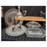 Clear Glass Cooking Ware. Pyrex, Anchor Hocking.