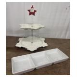 Dept 56 Snowflake Two Tiered Tidbit Cookie