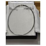 Two tone flat reversible sterling silver/gold