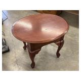 Queen Anne Style Round Oval Side Table #2