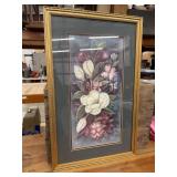 Magnolia Print by Helen Brown, Gold Frame