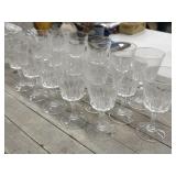 Set of 16 Versailles Style Crystal Goblets
