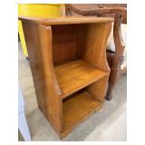 Petite Maple Open Cabinet Nightstand, Handmade