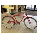 Vintage Cruisinï¿½ USA Red Bicycle