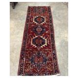 Vintage Persian Hand-Knotted Wool Runner Rug