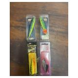 Four Vintage Renegade Fishing Lures.