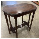 Antique Parlor or Accent Table, Solid Wood.