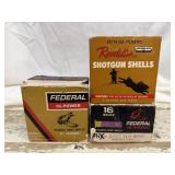 3 Boxes 16G Shotgun Shells, Federal Hi-Power,