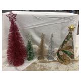 Five Christmas Tree Home Decor items