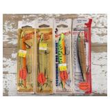 4 Vintage Smithwick Fishing Lures Suspending Pro