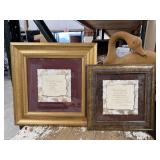 2 Gold Framed Quote Prints Albert Einstein
