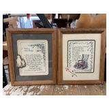 Framed Folk Style Grandma & Grandma Poems (2