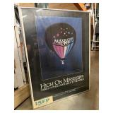 Framed ï¿½High on Mississippiï¿½ Hot Air Balloon
