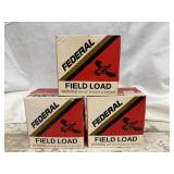 3 Boxes Federal 16G Shot Gun Shells Field Load 25