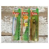 3 Vintage Heddon Zara Spook Fishing Lures in