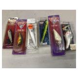 6pc Renegade fishing Lures. Crank Bait and