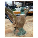 Vintage 8" Ceramic Mallard Duck Figurine