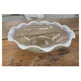 Vintage Anchor Hocking Opalescent Moonstone 9.5