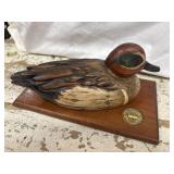 Tom Taber Hand Painted Ducks Unlimited Greenwing