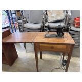 Vintage Sewing Table Cabinet Singer sewing machine
