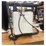 Greenwood 4-gallon backpack sprayer used for lawn