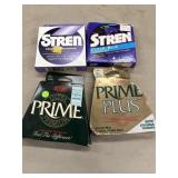 4pc bundle of Stren and Dupont fishing line in